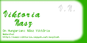 viktoria nasz business card